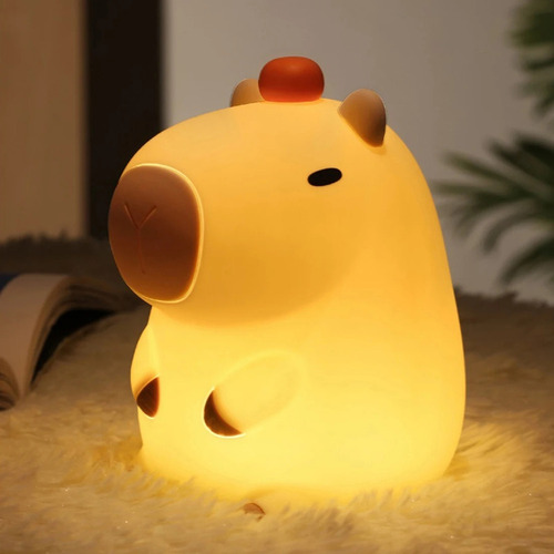 Lámpara De Noche Con Forma De Capibara, Lámpara De Noche Con