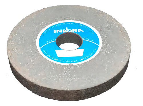 Rebolo Retro Pedra Esmeril Comum, 10 polos x 2, 254 x 50 mm, color gris