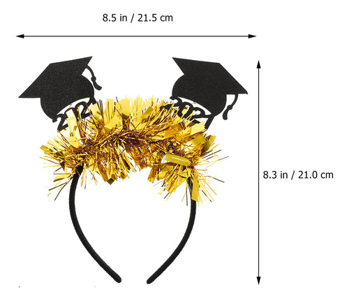 2 Diademas De Graduación Para El Pelo De Soltero