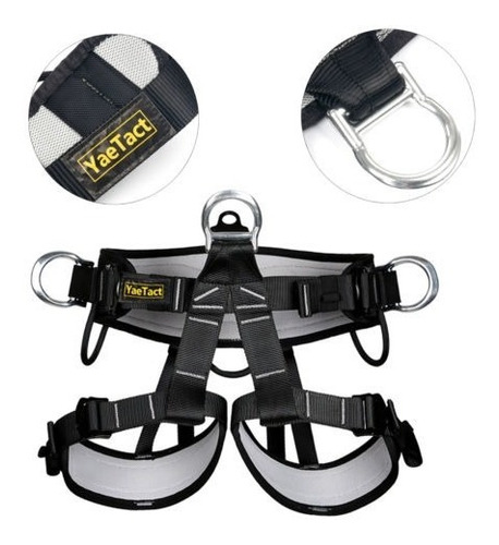 Seguridad Rock Climbing Rappelling Halfbody Arnés Seat Sit B