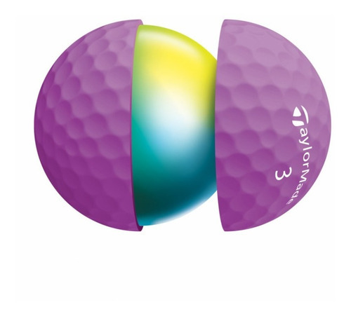 Imagen 3 de 4 de Pelotas Taylormade Kalea Dama Colores - Caja X12 Color Violeta / Purple