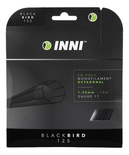 Corda Inni Blackbird Set Individual Preto 1.25mm