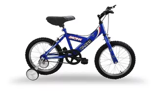 Bicicleta Monk Starbike Rodada 16 De Niño 1 Velocidad C/rda Color Azul