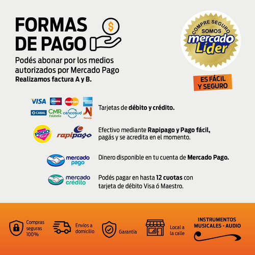 Imagen 4 de 5 de Atril Para Partituras + Afinador + Pie Para Guitarra O Bajo
