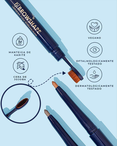 Bt Browshape Light Brown - Lapiseira Para Sobrancelhas