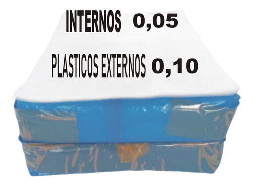 250 Plásticos ( Externos 0,10 E Internos 0,06) Lp Sacos