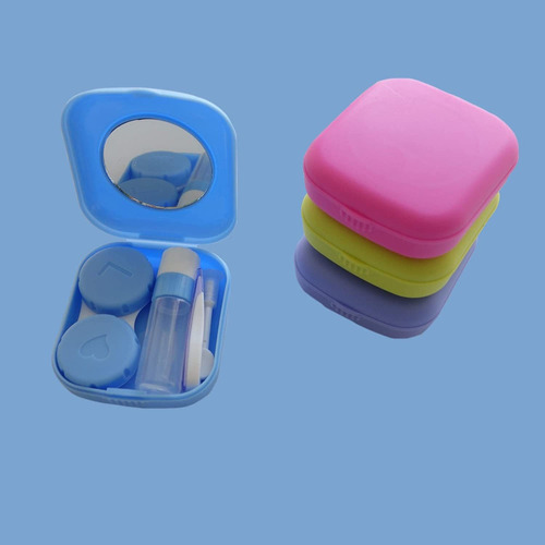 4 Paquete De Lentes De Contacto De Colores Caja Del Kit Con