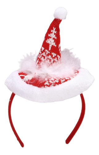 (1 #mold) Gorro Navideño, Diadema, Plumas, Sombrero De Papá