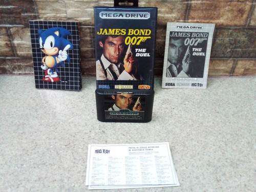 Cartucho Mega Drive 007 Original Completo. Relíquia. (Usado)