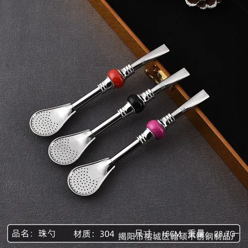 Bombillas Para Mate Cuchara Pajita De Acero Inoxidable