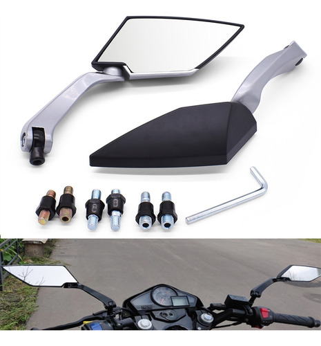 Espelho Retrovisor Para Kawasaki Z750 Z1000 Z650 Z900 Z800
