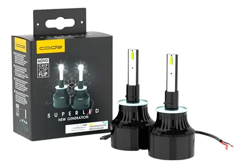 Kit Super Led Tech One 12v 24v H1 H3 H4 H7 H8 H9 H11 Hb3 Hb4 - R$ 64,72