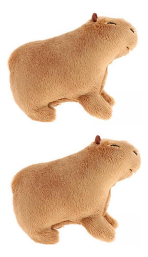 2x Simulación De Juguetes De Carpincho, Animal De Peluche,