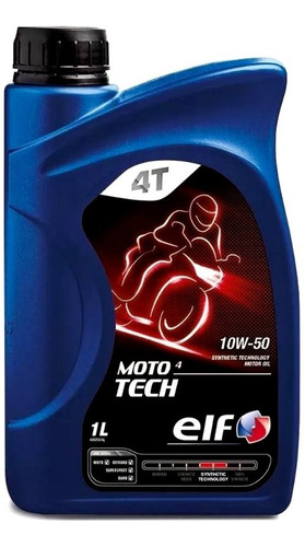 Aceite De Motor Elf Moto 4 Tech 4t 10w50 Sintetico X 1 Lt