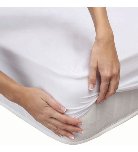 Sabanas Ajustables Lisas 2 1/2 Plazas 190x240cm Premium Color Blanco Diseño De La Tela Liso