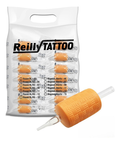 Biqueira Tatuagem Descartável Reilly Tattoo Kit 20un Com