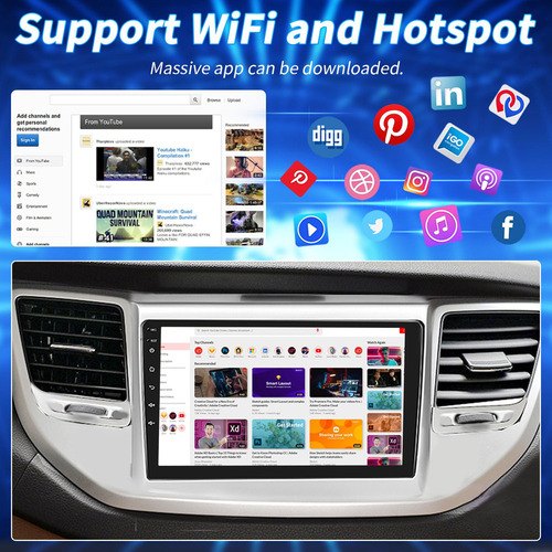 Para Autoestéreo Android 10.0 De Hyundai Tucson 2015-2017
