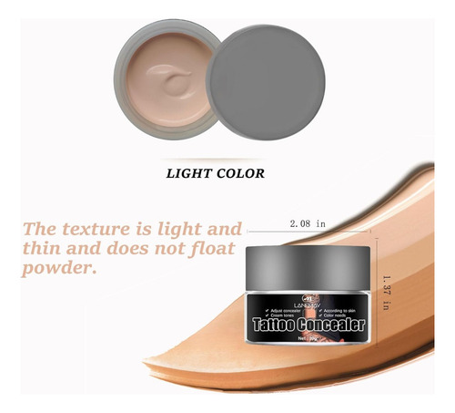Cubre Tatuajes, Corrector Impermeable Invisible