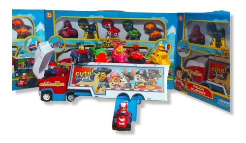 Camion Paw Patrol Patrulla Canina Muñecos Friccion Ryder X11