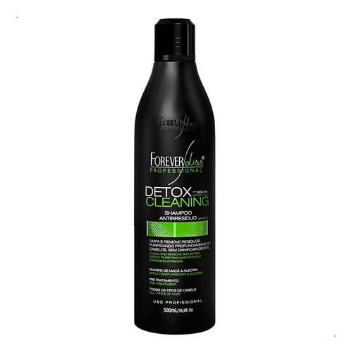 Kit Forever Liss Botox Zero 1kg Shampoo Detox Cauterização