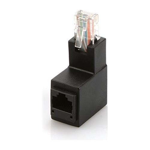 Adaptador Ethernet Rj45 8p8c Dama 90 Grado Para Cable