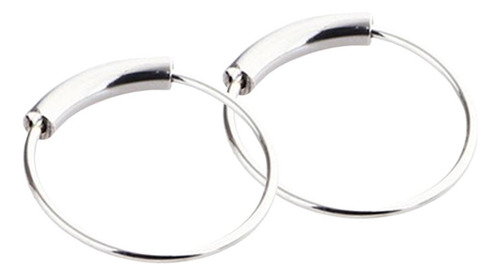3 Joyería De Piercing De Nariz 10 Mm De Plata