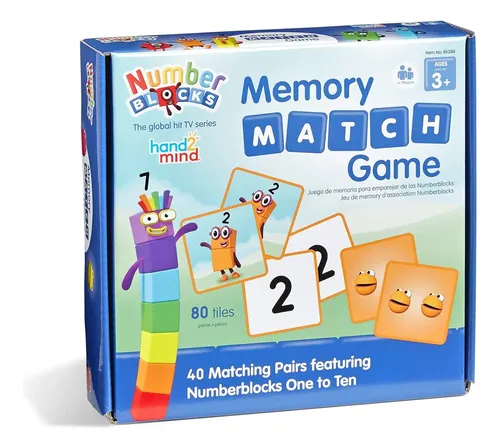 Numberblocks Memory Jogo Memória Criança Diversão Interativo