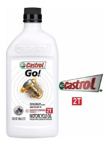 Imagen 1 de 1 de Aceite 2t Dos Tiempos Castrol Actevo Essential 946ml Moto