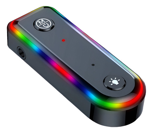 Receptor Transmisor De Audio Inalámbrico Bluetooth Luz Rgb