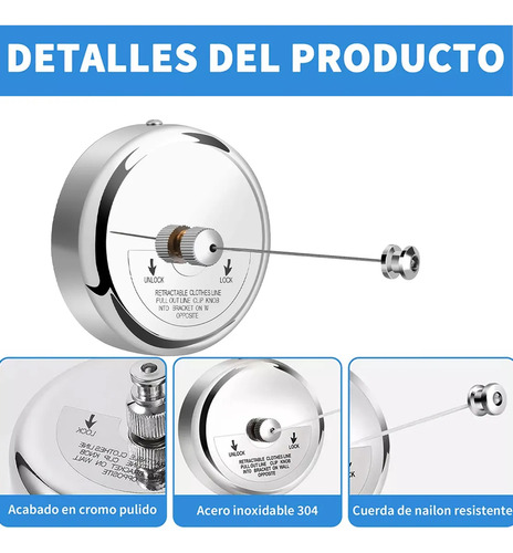 Ropa Retráctil De Acero Inoxidable