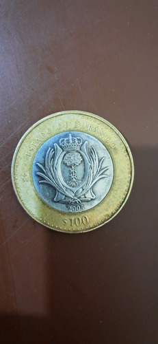 Moneda De $100 De Durango Fecha De Emisión 2005