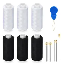 Comprar Juego De 6 Hilos De Coser, 400 Yardas Cada Carrete, Hilo De.