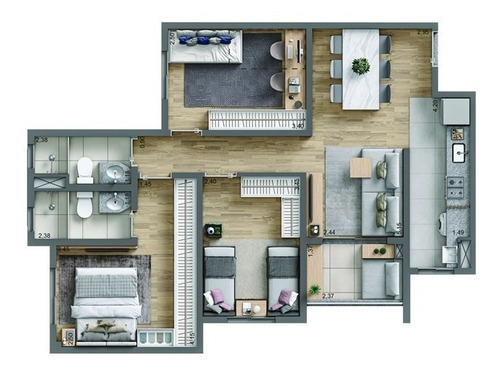 Imagem 14 de 15 de Apartamento À Venda No Bairro Rudge Ramos - São Bernardo Do Campo/sp - O-6105-14501