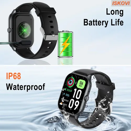 Reloj Inteligente Iskovi Para Hombre Y Mujer Con Ritmo Cardí