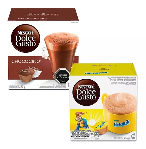 2 Pack) Dolce Gusto Nesquik® & Chococino (32 Cápsulas)