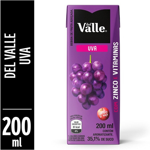 Néctar de Uva Del Valle 200ml