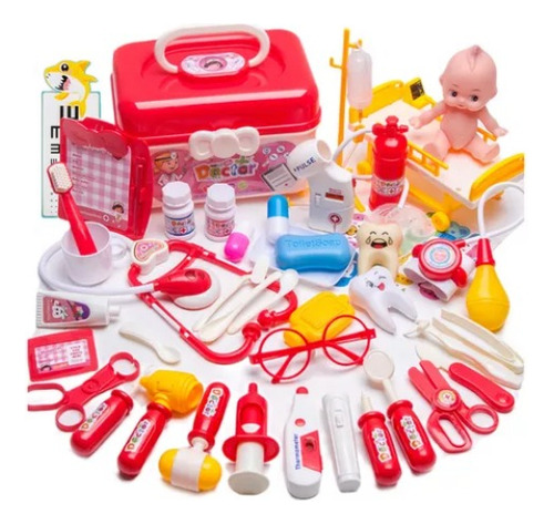 Conjunto De Brinquedos Médicos Simulados Para Crianças De 52