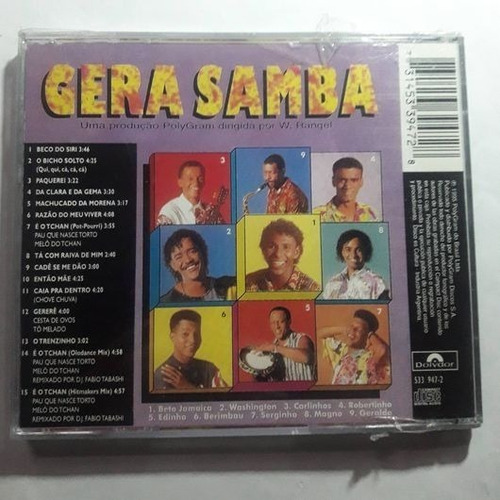 Gera Samba - E.o.tchan - Cd Nuevo Original Sellado