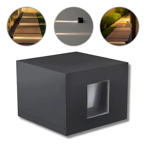 Kit 4x Arandela Balizador Line Preto 6w Stella Sth9725pto/30