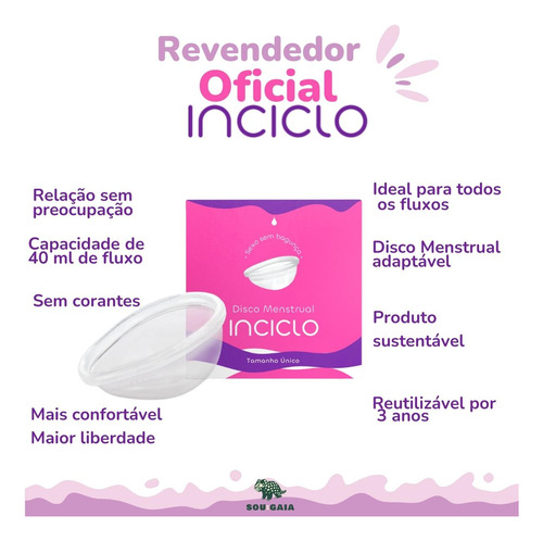 Kit Coletor Menstrual + Disco Lovin Cápsula Todos Tamanhos