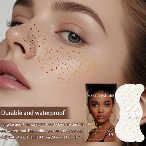 Pegatinas Doradas For Maquillaje Ojos Y Cara Motas Ma