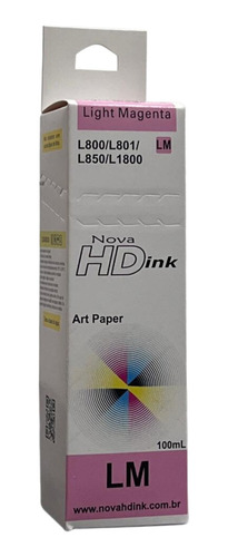 1 Unid De 100ml Tinta Pig P/ Papel Couchê L380 L395 L850 Tinta Light-magenta