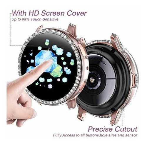 Juego 2 Protector Para Samsung Galaxy Watch Active Color