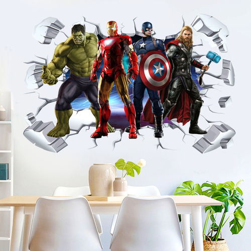 [ . Pegatinas De Pared Autoadhesivas De Marvel Avengers