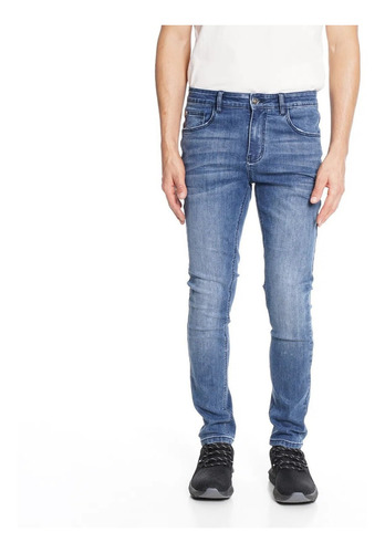 Jeans Hombre Ellus New Slim Tiro Medio Repreve Bp