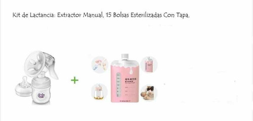 Kit De Lactancia Materna: Extractor +bolsas +  Protectores  