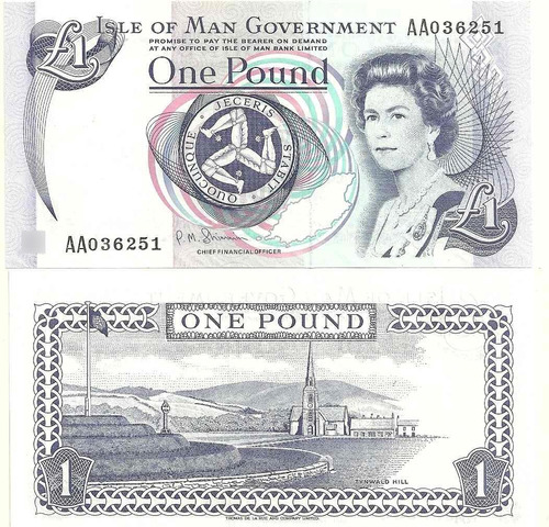 Billete De Isla De Man 1 Libra Año 2009 Sin Circular