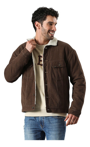 Chaqueta Hombre Relaxed Corduroy Jacket Brown