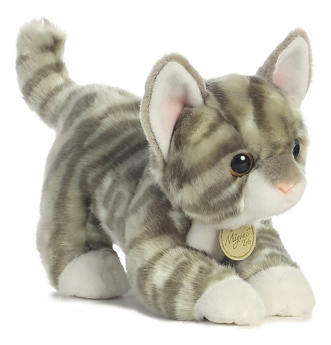 Aurora World Aurora Miyoni Tots  Gatito Atigrado Gris Felpa