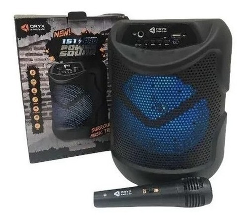 Parlante Bt Portatil Oryx 6.5  Bluetooth Microfono Usb Memo